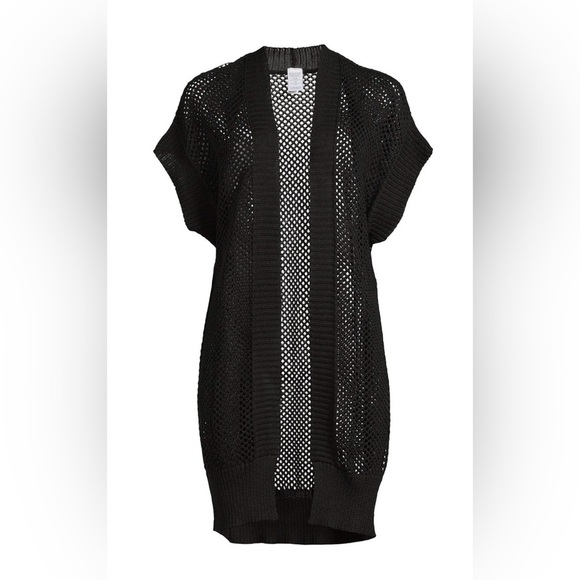 Time and Tru Black Open-Front Cardigan - Picture 2 of 13